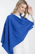 Alashan Cashmere Dress Topper - Cruise Blue