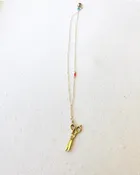 Gold Scissor Charm Necklace