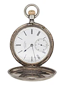 A Lange E Söhne Silver Hunter Pocket Watch Circa 1884 Ref #: 18319 (23090)