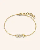 18K Gold and Diamond "OOF" Bracelet