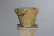 17th Century Central European White Marble Mortar