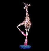 Ballerina Girafferina – Giraffe Clay Sculpture Made In Hawaii