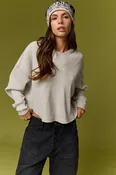 adelaine waffle hoodie