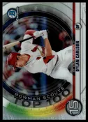 2020 Bowman - Dylan Carlson Chrome Bowman Scouts Top 100 - Baseball #BTP-15