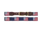 American Flag Needlepoint Dog Collar