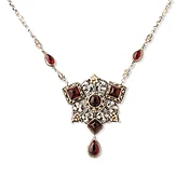 Arts and Crafts Garnet Pendant