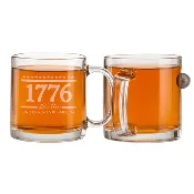 1776 – 250 Years United States of America Musket Ball Glass Mug