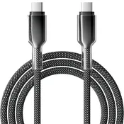 10FT BLACK USB-C TO USB-C 60W FAST CHARGING CABLE