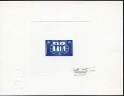 Cambodia 272 Artist Die Proof in Blue, Book Year