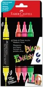 Black Edition Shake & Paint Markers - Neon 4ct