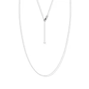 16" Adjustable Box Chain Solid 14K White Gold Appx. .66mm