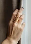 Modern Framework Ring — Falcon Feather