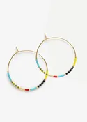 Amano Studio - Japanese Seed Bead Hoops - Fiesta!