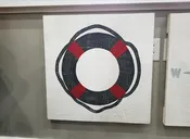 Life Ring Wood Sign