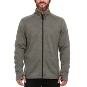Heavyweight Men's Wool Full Zip Sweater - 100% Merino Wool