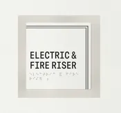 ADA Electrical & Fire Riser Sign