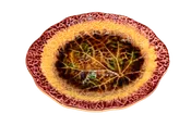 19th C Multicolored Majolica Leaf Dish