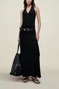 Bridgette Halter Dress in Matte Jersey
