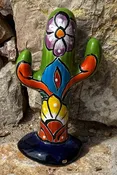 Handcrafted Standing Talavera Saguaro - Sm (c)