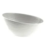 10" Oval Slant Bowl, White, 1.5 qt