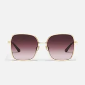 5th Ave Quay Sunglasses - Brushed Gold/Plum