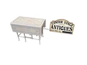 66040 Hand Painted Drop Leaf Coffee / End Table Stand