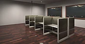 8-Person Premium Telemarketing Cubicles (4' x 2' each)