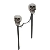 2 Piece Skull Outdoor Pathway Lights