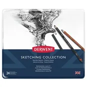 Derwent 34306 Sketching Collection, Metal Tin, 24 Count