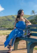 Angel Long Tube Women's Hawaiian Dress