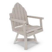 20" Adirondack Dining-Height Swivel Chair