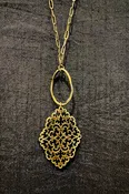 Eloise Necklace - Brass