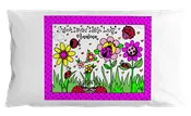 Ladybug Garden w/ Custom Name Standard Pillowcase