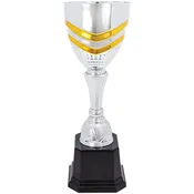 11″ Completed Metal Cup Trophy on Plastic Base