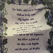 The Lord's Prayer Woven Tapestry Throw