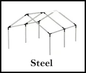 1″ Steel Tent Frame / Poles