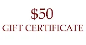 50 Gift Certificate
