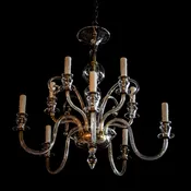 2 Tier Czech Chandelier with Curls