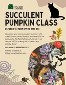 Succulent Pumpkin Class (October Session) — Little Green A Plant Bar