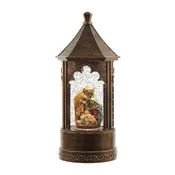 11.5" Battery Operated Lighted Nativity Water Lantern