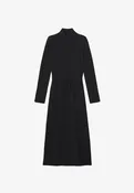 Aimee Dress - Long black wool dress