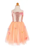 Butterfly Bliss Dress, Peach, Size 3-4