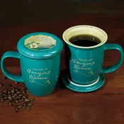 AMAZING WOMAN MUG & COASTER SET- TEAL