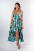 Diana High-Low Midi Ruffle Dress