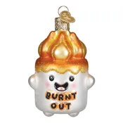 Burnt-Out Marshmallow Ornament - Old World Christmas