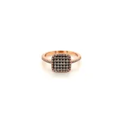 0.43Carat Pave-Set Ladies Diamonds Ring