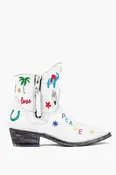 Cowboy Round Toe Ankle Boots - Love & Peace