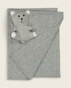 Angel Cashmere Baby Blanket and Teddy Bear Set