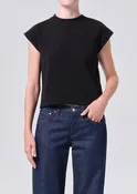 AGOLDE Bryce Cap Sleeve Tee
