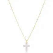 16" Necklace Gold - Blessed Crystal Charm